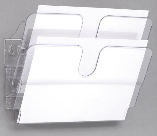 Produktbild - 48598 - Blankettfack för väggmontage 1-fack transparent plast A4 liggande