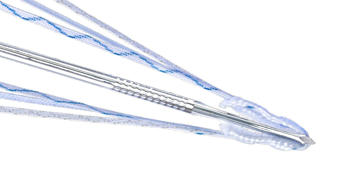 Produktbild - VF000150006 - Suturband för ortopedi blå med nål 1,3mm längd 102 cm