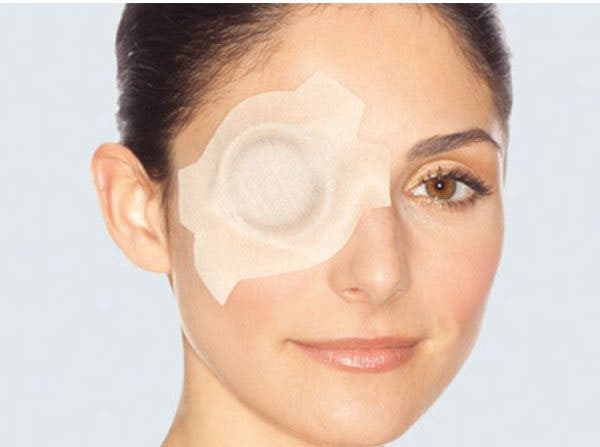 Produktbild - 50156 - Ögonskydd hårt med täckt synfält hudfärgat