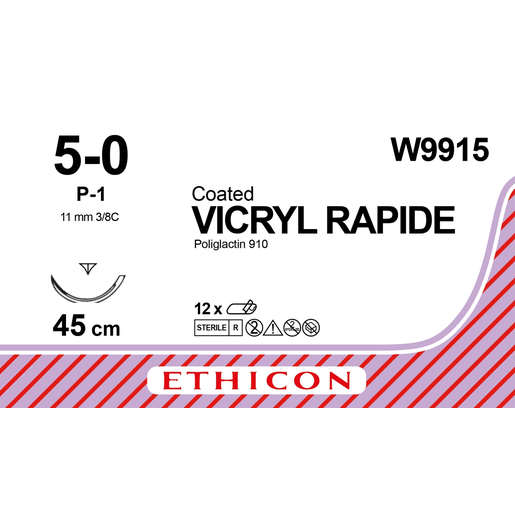 Produktbild - VF000148256 - VICRYL RAPIDE 5-0 P-1 45CM