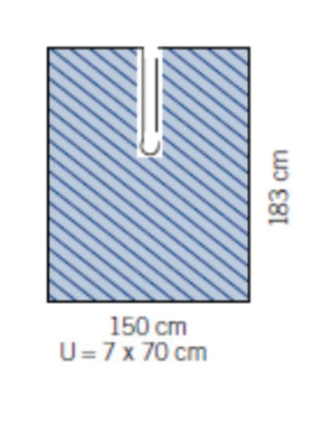 Produktbild - 60351 - OPLAKAN SLITS PP 150X183CM SLITS 7X65