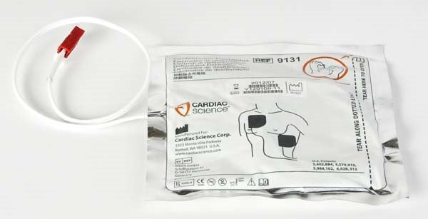 Produktbild - 49324 - Defibrilleringselektrod vuxen med kabel till Power Heart G3/AED G3 Pro