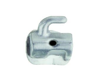 Produktbild - VF000141696 - Buckaltub titan nickelfri för vänster överkäke med krok 0.018" torque -10° angulerad 0° distal offset 6° 10-pack