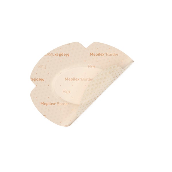 Produktbild - 61495 - Polyuretanförband ovalt med silikonbeläggning och häftkant 7,8x10cm