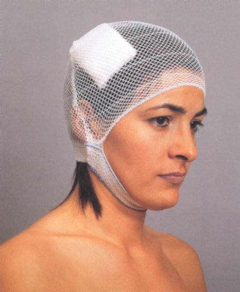 Produktbild - 65140 - Huvudbandage med brun markering strl L