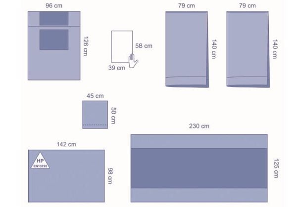 Produktbild - 48988 - GYNSET/OPSTETRIKSET M UNDELÄGGSDUK O FICKA