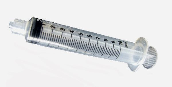 Produktbild - 40484 - Injektionsspruta enkelgraderad luer-lock med 0,2ml gradering 10ml