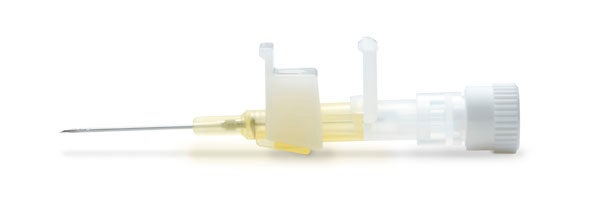 Produktbild - 42317 - Infusionskanyl utan injektionsport med röntgentät kateter gul 24G 0,7x19mm