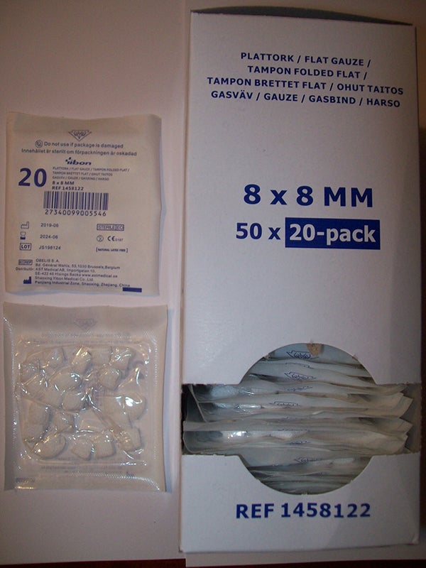 Produktbild - 62033 - Plattork gasväv 8x8mm