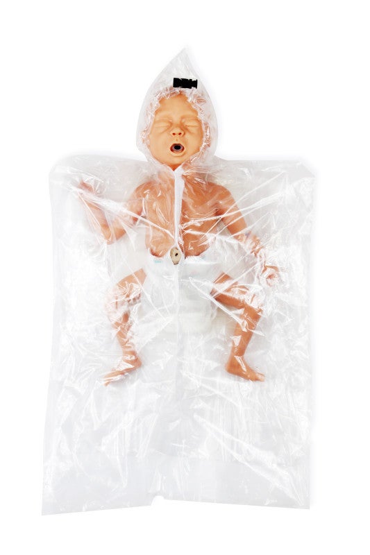 Produktbild - VF000115909 - Plastpåse med huva för att förebygga värmeförlust nyfödda