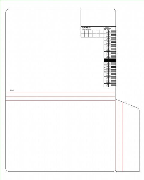Produktbild - 54089 - Journalomslagsmapp månad 09 med tryck 315x235mm
