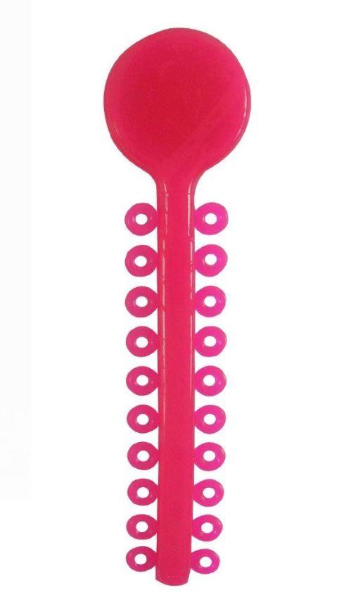 Produktbild - VF000140567 - Elastiska ligaturer fluorescerande pink 0.012"