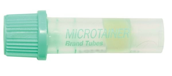 Produktbild - 51412 - Rör kapillärprov 500µl Lihep med gel grön plasmaanalys