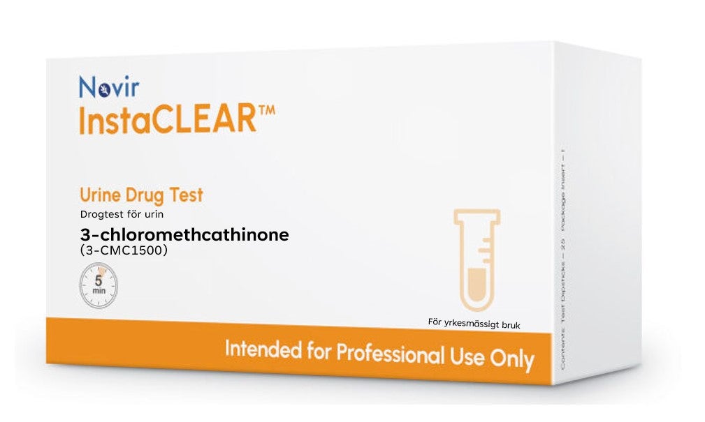Produktbild - VF000184211 - Drogtest singelsticka för urin 3-Klormetkatinon (3-Cmc) 25-pack