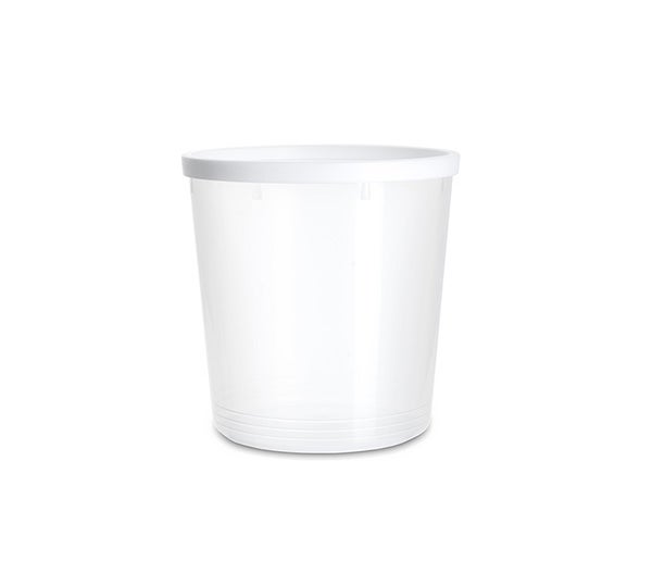 Produktbild - 65153 - Snäpplock till burk PE vit 1000ml