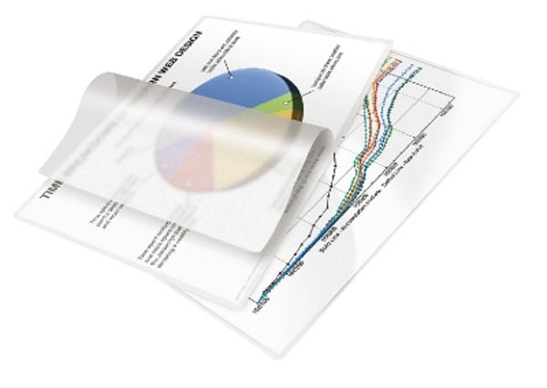 Produktbild - 84199 - Lamineringsfilm för varmlamineringsmaskin blank A4 125 micron 100 ark