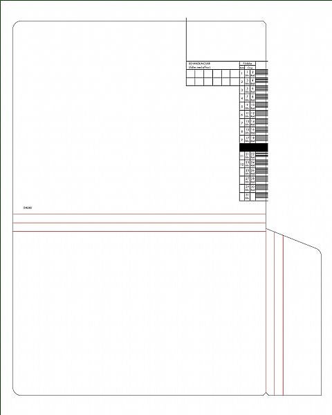 Produktbild - 54090 - Journalomslagsmapp månad 10 med tryck 315x235mm