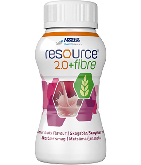 Produktbild - 62954 - Resource 2.0 + fibre kosttillägg med protein och fiber skogsbär 200kcal/100ml 200ml