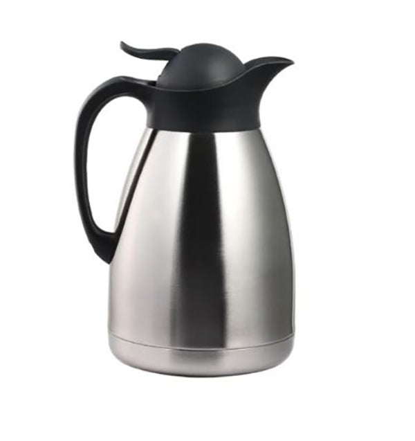 Produktbild - 64870 - Termoskanna rostfri med tryckknapp 1,2L