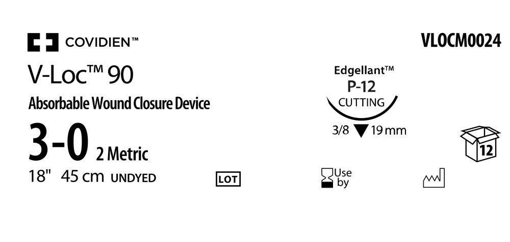 Produktbild - VF000150728 - V-LOC™ 90 ABS 3-0 CLEAR 45CM P-12 X12