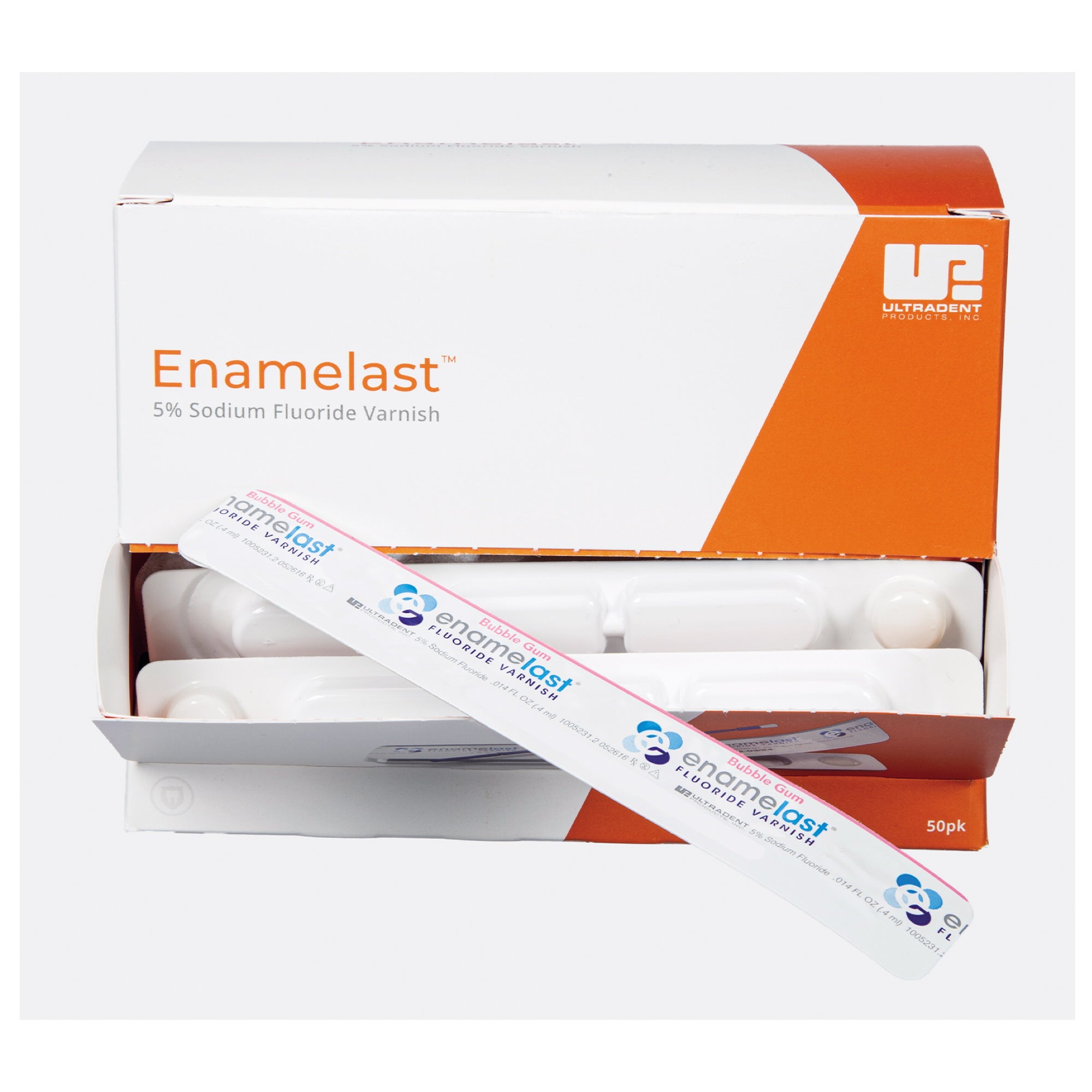 Produktbild - VF000146545 - Fluorlack mot känsliga tandhalsar endos smak Bubble Gum 50-pack