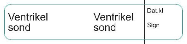 Produktbild - 62578 - Etikett till ventrikelsond avtagbar vit/svart 12x60mm 200st/rulle