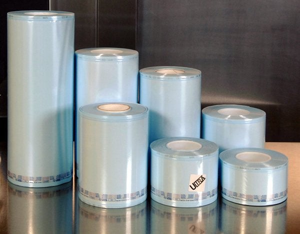 Produktbild - 59200 - Steriliseringsemballage polypropylen/plast på rulle för ångautoklav 420mmx70m