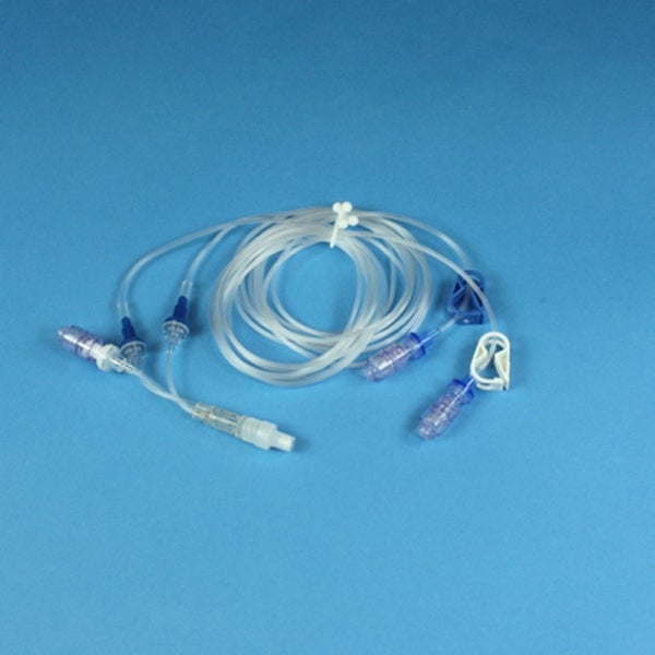 Produktbild - 62246 - TIVA-set med 3 anslutningar injektionsmembran antisifonventil och backventil utan infusionsaggregat