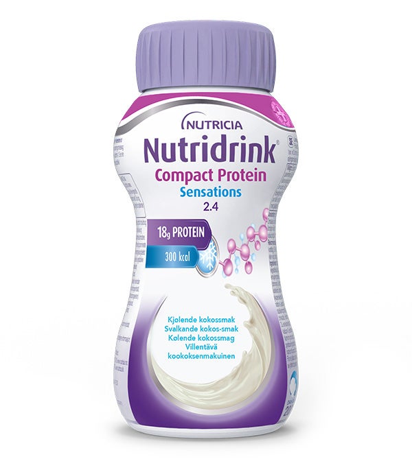 Produktbild - 64252 - Nutridrink Compact Protein kosttillägg protein kokos 240kcal/100ml 125ml