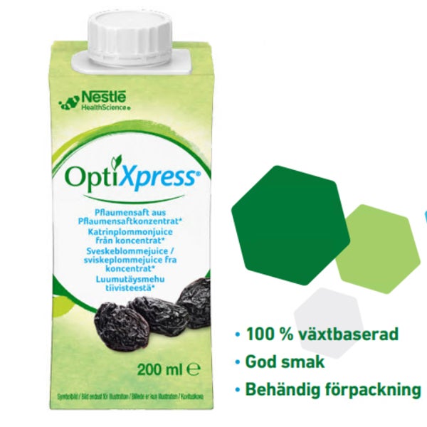 Produktbild - 44119 - OptiXpress katrinplommonjuice lösande 55kcal/100ml 200ml