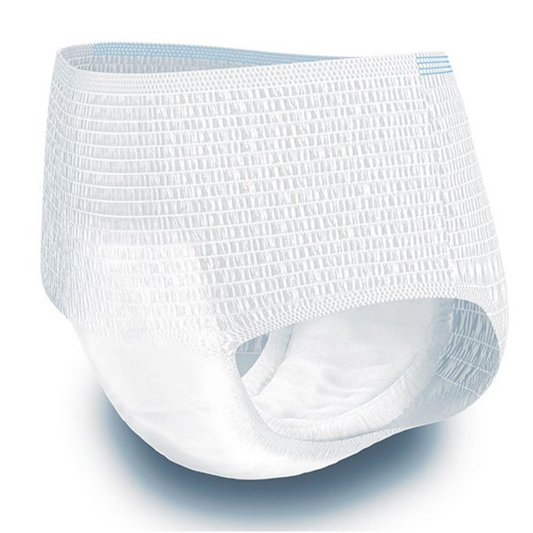 Produktbild - 63205 - Byxblöja vuxen extra absorberande med rivbar sida 546ml höftmått 100-135cm strl L