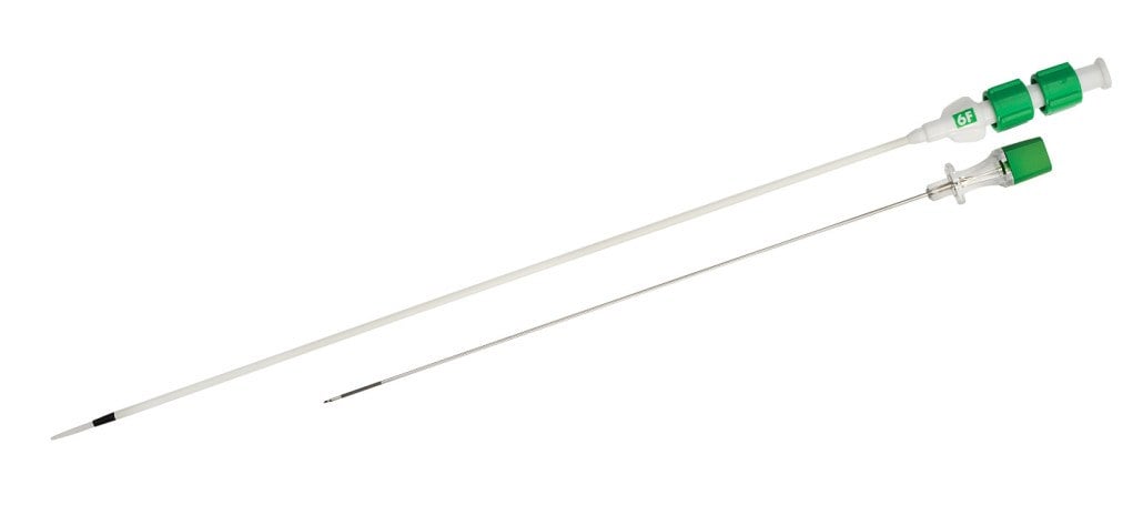 Produktbild - VF000160894 - Mikropunktionsset icke-vaskulärt för lever- och njuraccess rostfritt stål 6Fr 20cm 0.018" 60cm 21G 15cm