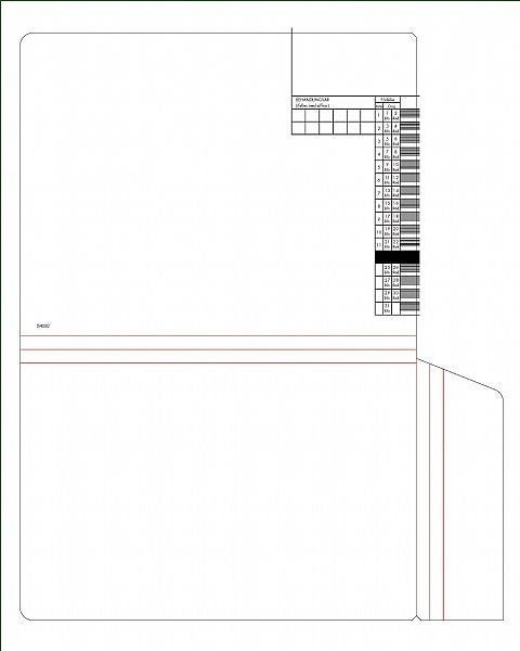 Produktbild - 54092 - Journalomslagsmapp månad 12 med tryck 315x235mm