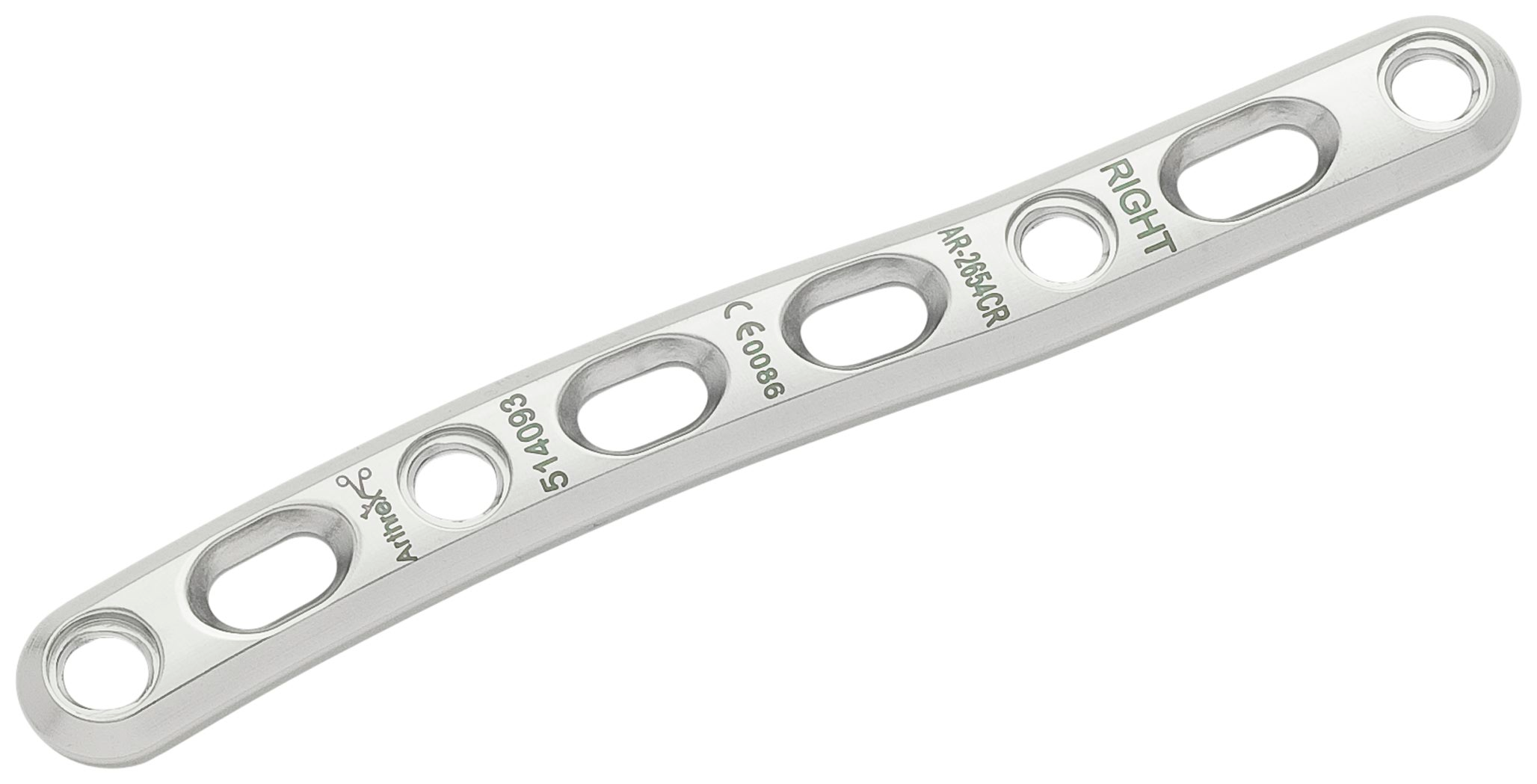 Produktbild - VF000190121 - Clavikel - Medial/diafysär fraktur Medial/diafysär platta, Längd 70-125mm