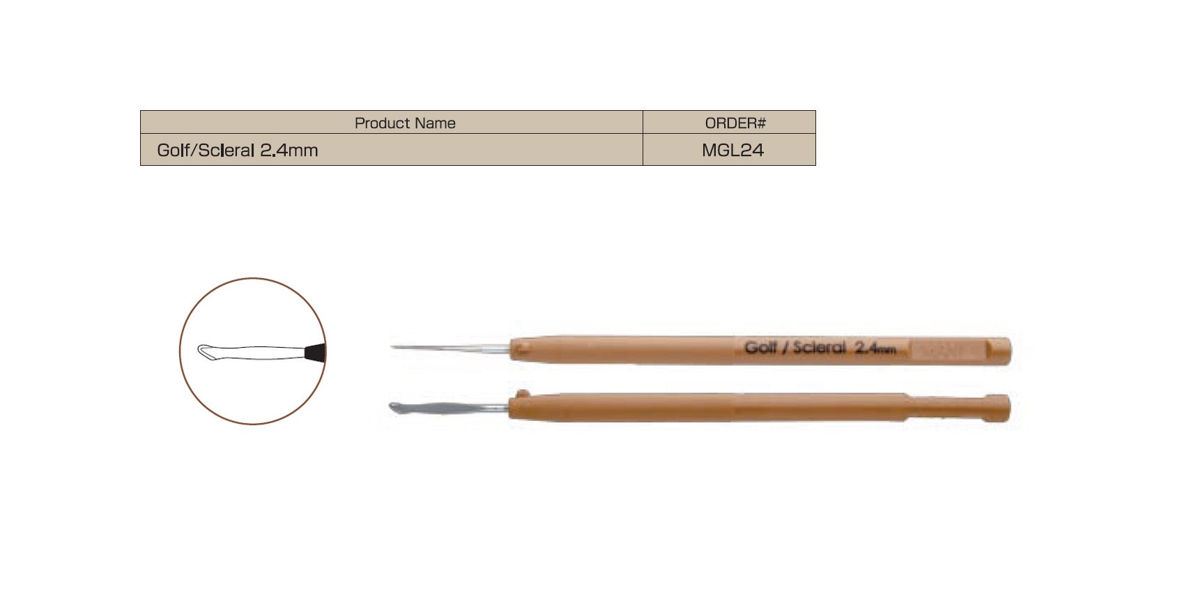 Produktbild - VF000108720 - Golf- och skleralkniv engångs 2,4mm 6-pack