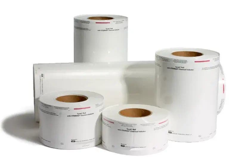Produktbild - VF000059149 - Sterilemballage på rulle polypropylen/plast 350mmx70mm för väteperoxidautoklav