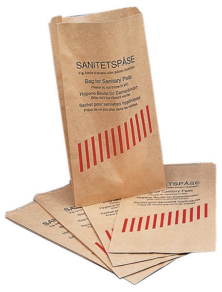 Produktbild - 65228 - Sanitetspåse med tryck papper 120x90mmx30cm