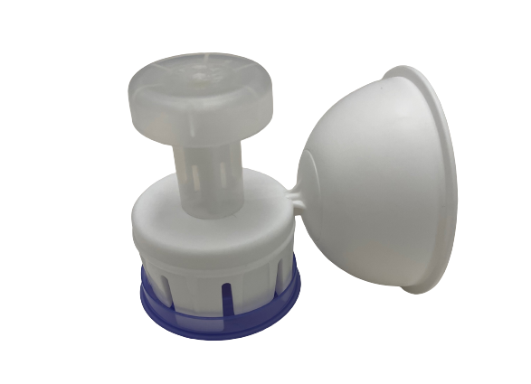 Produktbild - VF000177803 - Blandningskonnektor slutet för injektion och infusion för flaska med hals 32mm volym 50ml