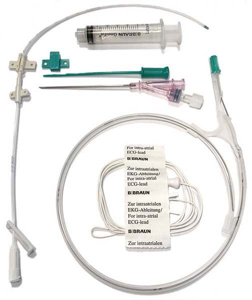 Produktbild - 83899 - CVK-set 1-lumen med EKG-kabel och avstängning 5Fr/16G 200mm