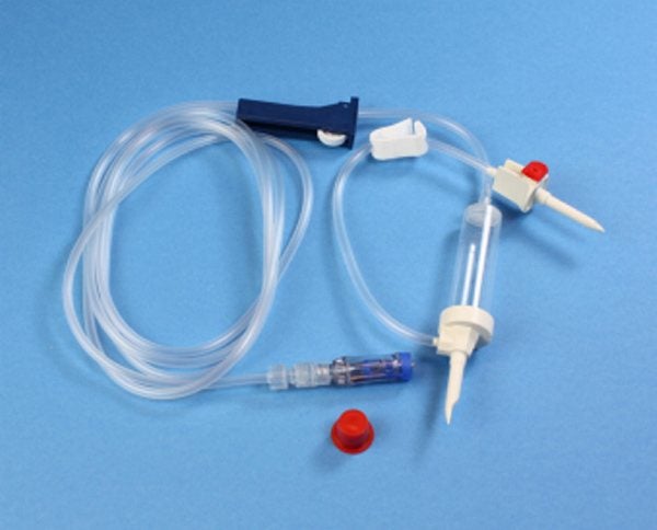 Produktbild - 51686 - Infusionsaggregat för blandning slutet system för 1 flaska med luer-lock hane
