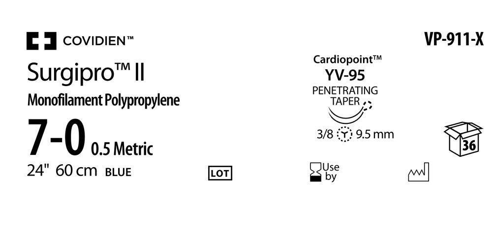 Produktbild - VF000150521 - SURGIPRO™ II 7-0 60CM YV-95 DA X36