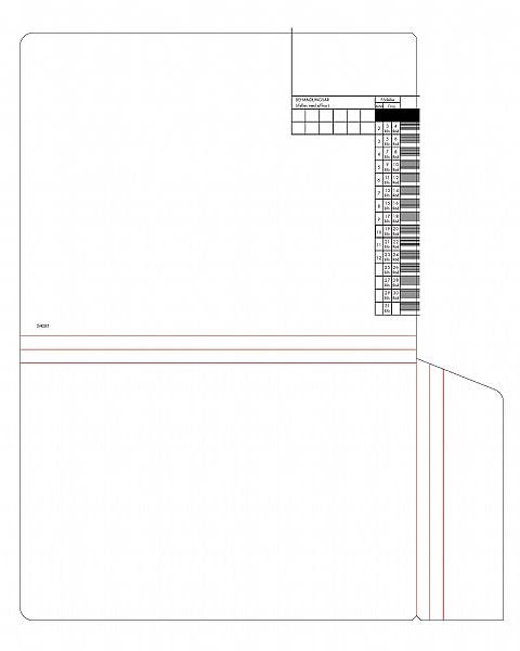 Produktbild - 54081 - Journalomslagsmapp månad 01 med tryck 315x235mm