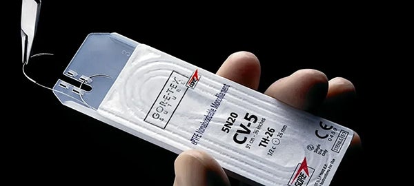 Produktbild - 51915 - SUT PTFE CV-6  76CM NÅL PH13 3/8CIRK SKÄR 13MMX2 76CM