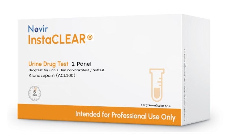 Produktbild - VF000184214 - Drogtest singelsticka för urin klonazepam 25-pack