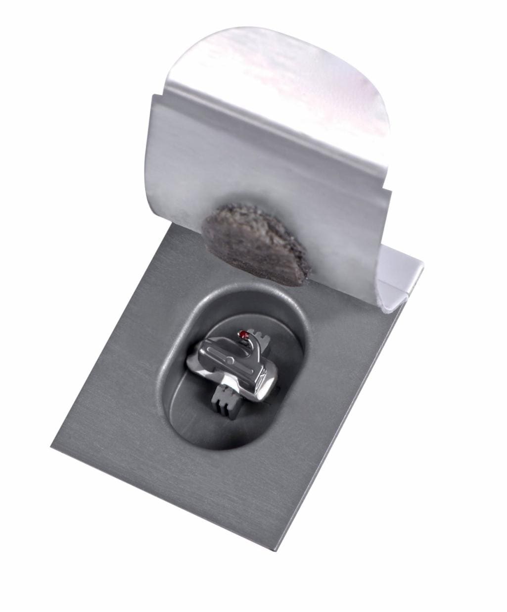 Produktbild - VF000182467 - Buckaltub icke-konvertibel MB förklistrad rostfritt stål för höger underkäke andra molar 0.018" torque -30° offset 6° 3,6mm krok