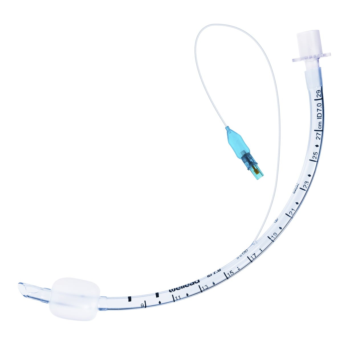 Produktbild - VF000185259 - Endotrakealtub standard med avlång kuff nasal/oral Murphy eye 5,0 10-pack
