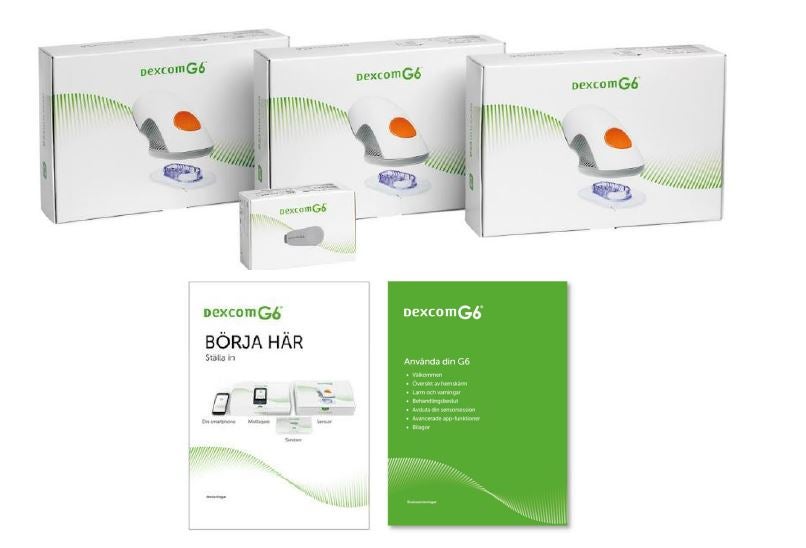 Produktbild - VF000183507 - Startpaket till Dexcom G6 utan mottagare med 1 sändare och 9 sensorer