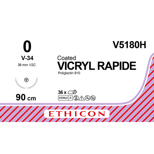 Produktbild - VF000148235 - VICRYL RAPIDE 0 V-34 90CM