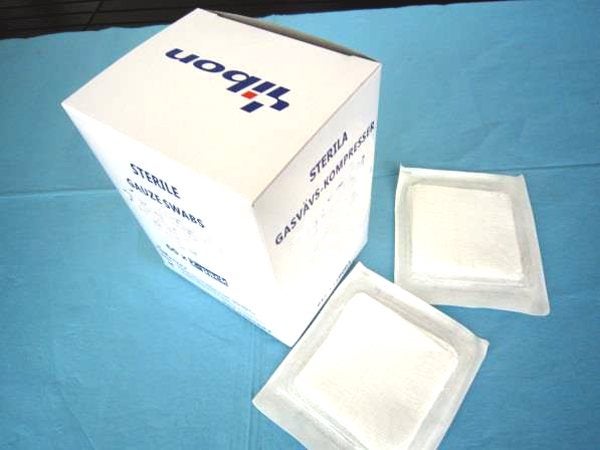 Produktbild - 50527 - Gasvävskompress 8 lager 10x10cm 5-pack