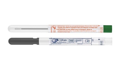 Produktbild - 65833 - Provtagningsset kol för nasofarynx mjuk aluminium pinne med hylsa